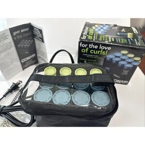 Conair "For the Love of Curls" Compact Ceramic Hot Rollers Set HS28XR Open Box